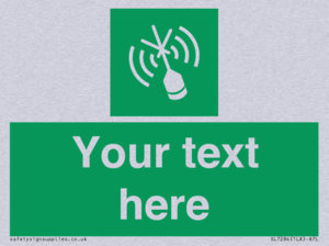 Custom sign safe condition Emergency position beacon